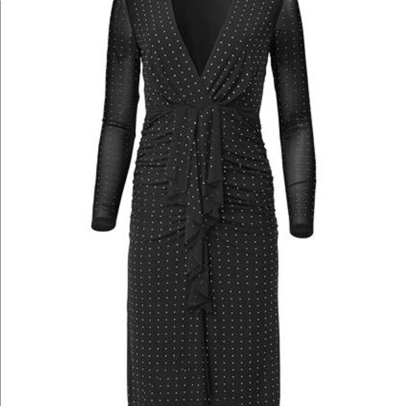 Sold elsewhere High-Low Dress Embellished.  Color ANBK. Size M . Just as new - Picture 5 of 9